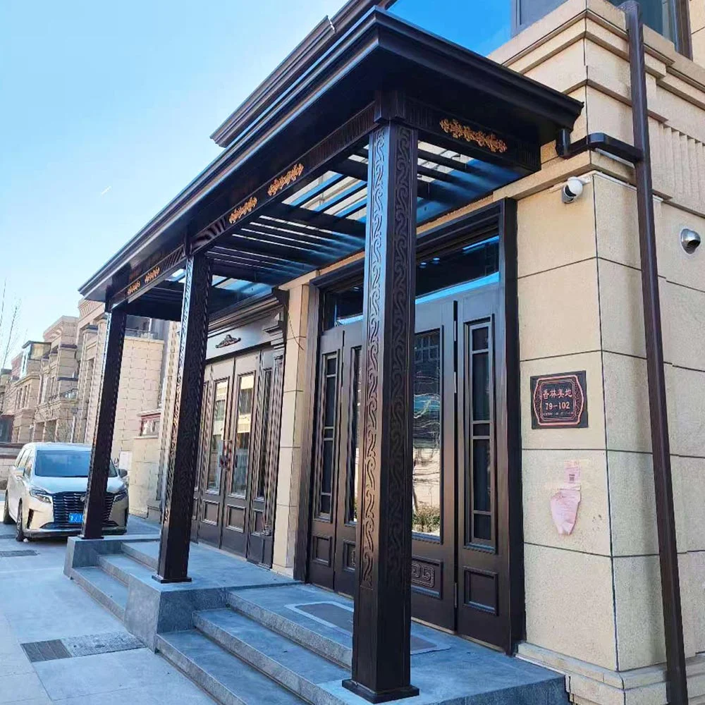 Cast aluminum entry door4