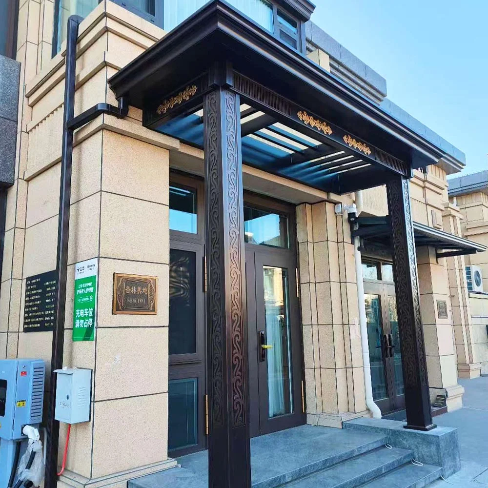 Cast aluminum entry door8