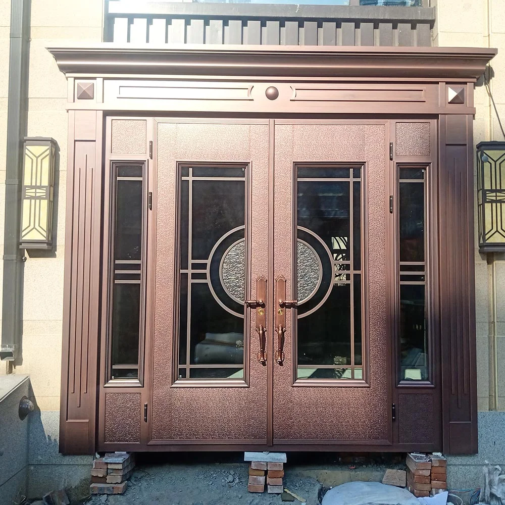 Cast aluminum entry door26