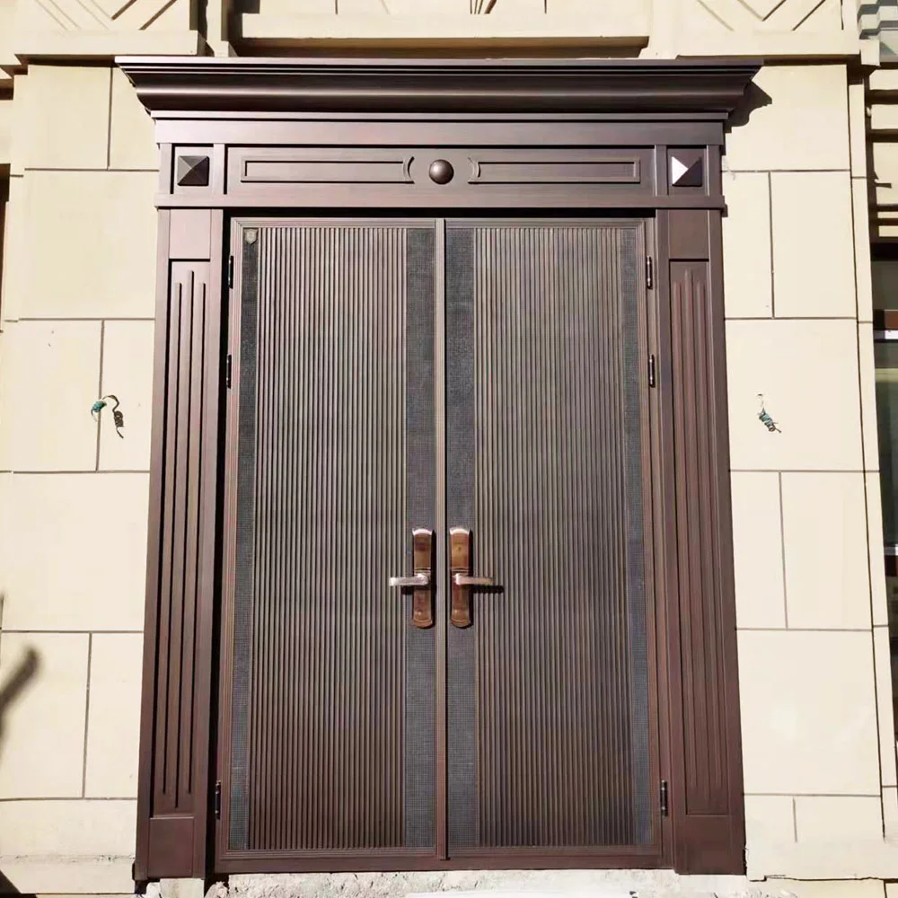 Cast aluminum entry door17