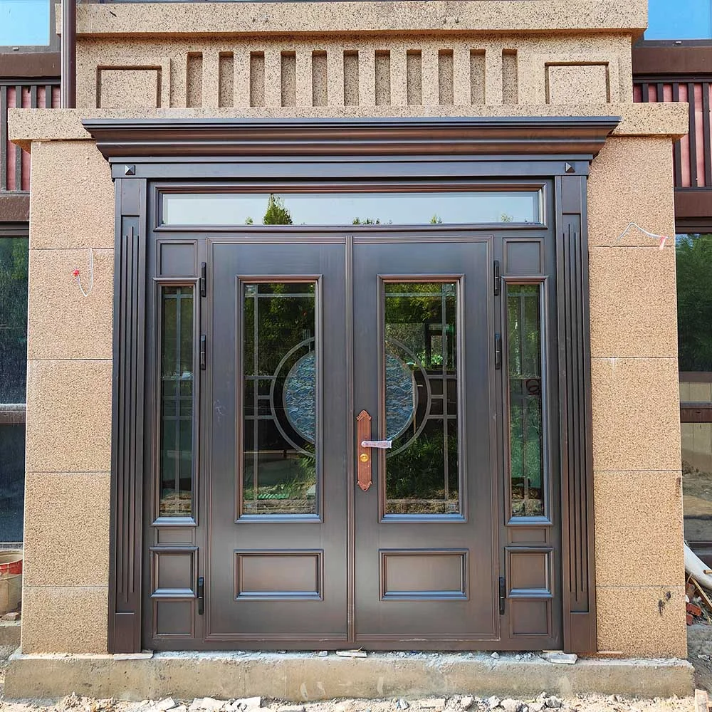 Cast aluminum entry door21