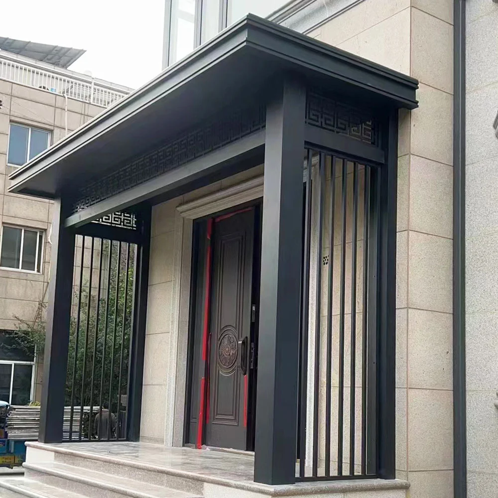 Cast aluminum entry door2