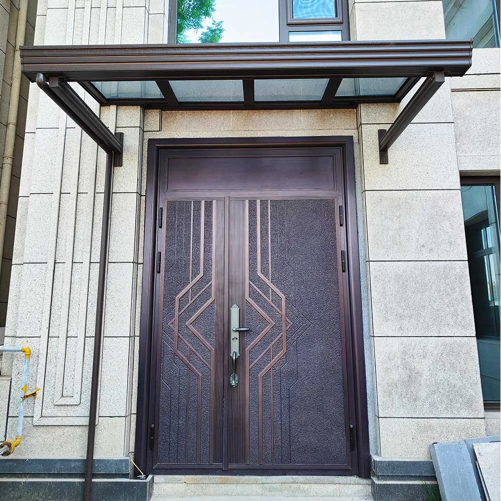 Cast aluminum entry door14